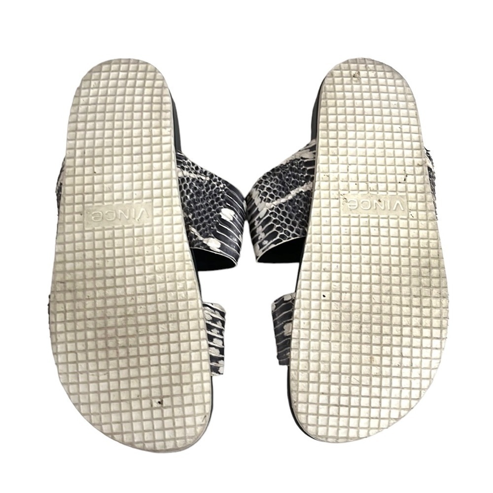 Vince Orion Python Leather Sandals - Picture 7 of 8